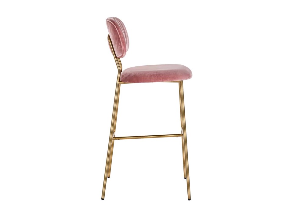 RICHMOND krzesło barowe BLUSHED VELVET różowe - Richmond Interiors